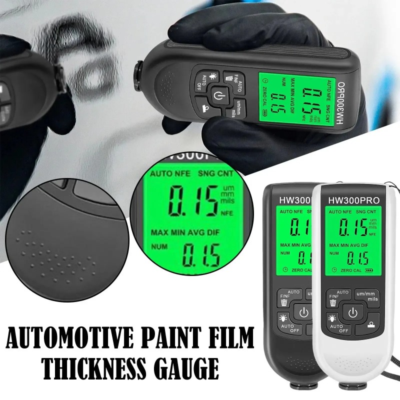 Paint Thickness Gauge - HW-300PRO Car Paint Film Automatic Thickness